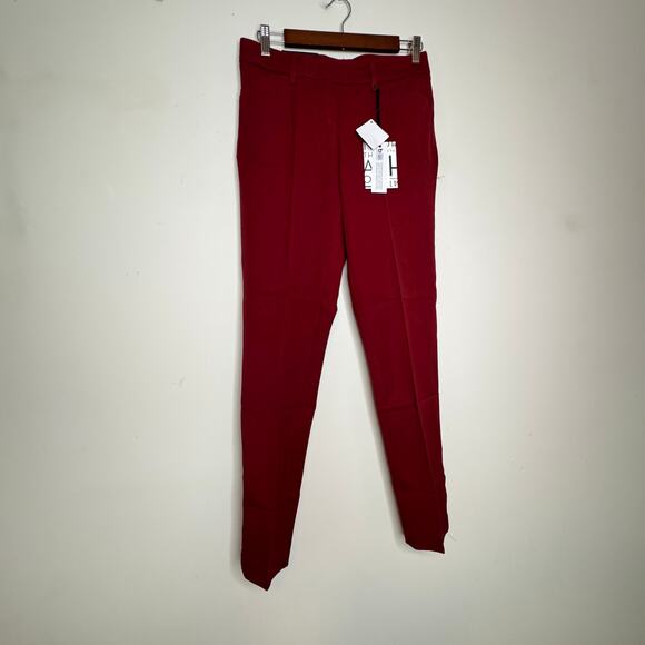 41 Hawthorn Adjustable Hem Pants Merlot Red NWT Women’s Size 4 Regular Fit - Picture 2 of 10